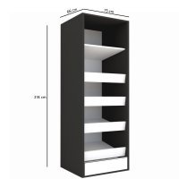 DULAP LEX 75-218-66 B GRI/DECOR 7648/OGLINDA